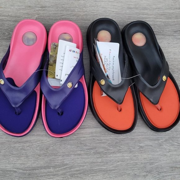 Women's Bundle Super Soft Jelly Slide Sandals Sz 6 - Picture 1 of 12